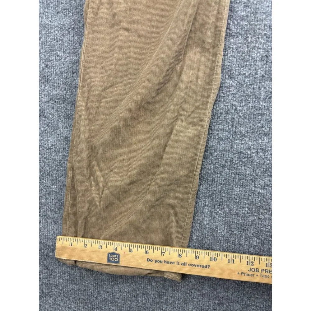 Polo Ralph Lauren Corduroy Pants Men's‎ W38 x L34 Brown Cotton Straight Leg Cuff